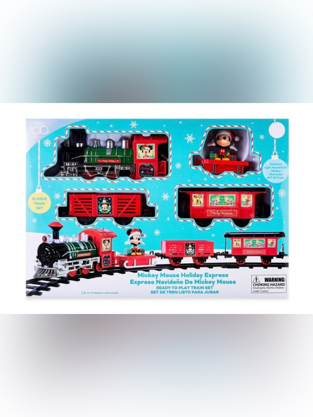 Disney 100 Mickey and friends Christmas train set (NWT)